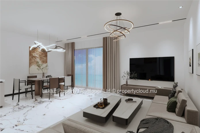 Modern Off-Plan Apartment with Roof-Deck Pool in Pereybere