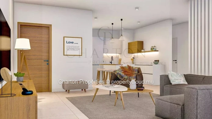 Modern 3-bedroom penthouse with private rooftop in Péreybère