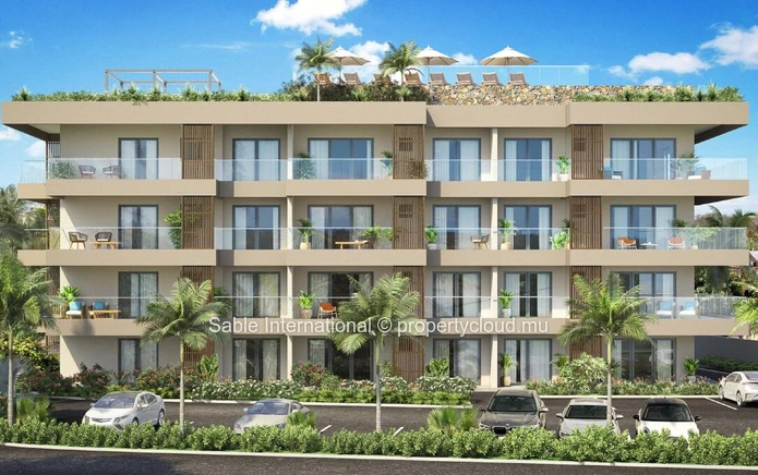 Mont Choisy Beach Apartment with rooftop Pool