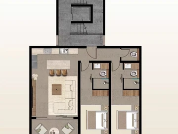 Appartement de 2 Chambres