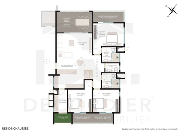 Appartement de 3 Chambres