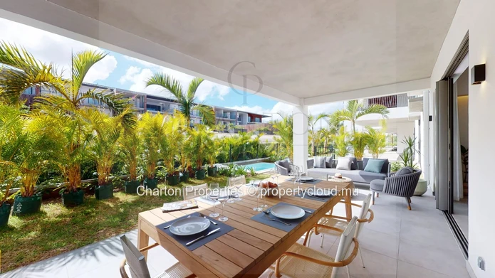 2 Bedroom Ensuite Apartment with Private Garden and Pool in Mont Choisy