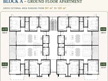 Appartement de 3 Chambres
