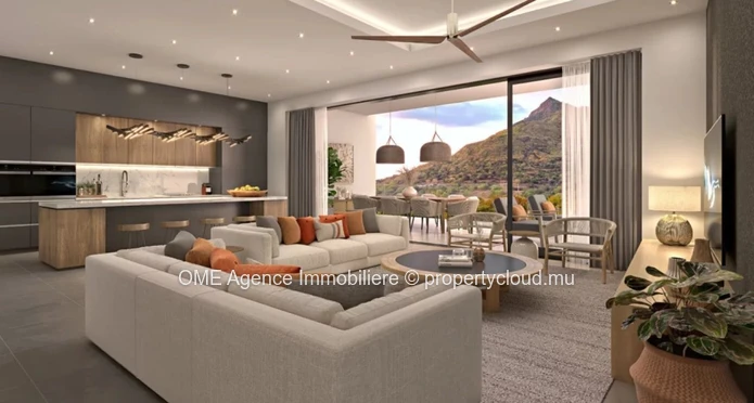215 square meter apartment - 3 bedrooms - Tamarin.