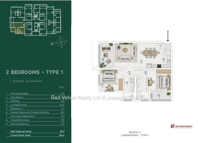 2 Bedroom Apartment - A64