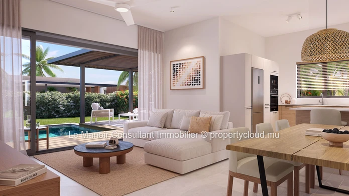 Townhouse 3 chambres avec piscine privée à vendre à Haute Rive