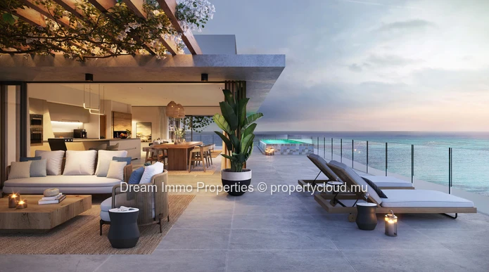 Sublimes Penthouses Vue Mer Panoramique & Pieds Dans L'eau A Balaclava - Ile Maurice