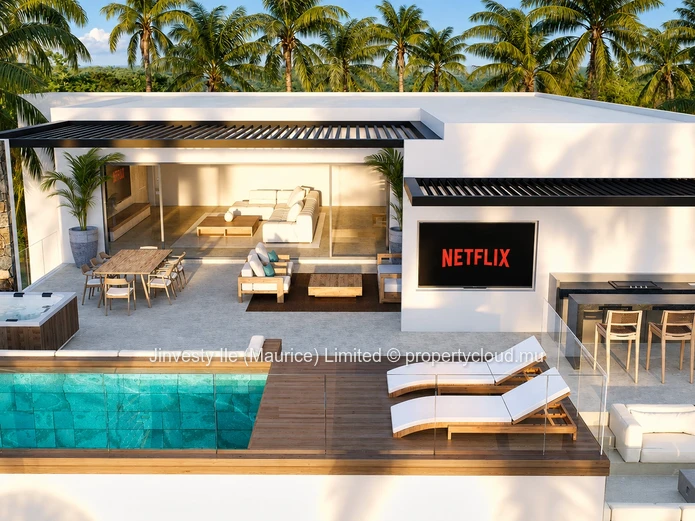 JINVESTY MAURITIUS : 3-bedroom ensuite penthouse with private pool in Mont Choisy | Palm Prestige