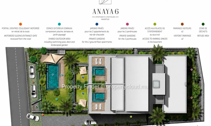 Appartements de Luxe 3 Chambres sur les Pentes de La Tourelle, Tamarin