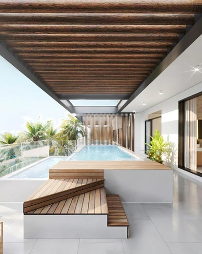 Luxury Penthouse with Private Pool in Trou aux Biches - 225m² Living Space - Close to Amenities - Fitness Room 