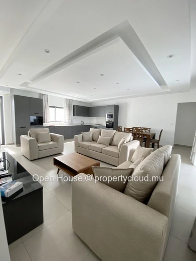 Furnished villa for rent in Péreybère, 162m², 3 en suite bedrooms, private pool, garden, solar panels, water tank, cl...
