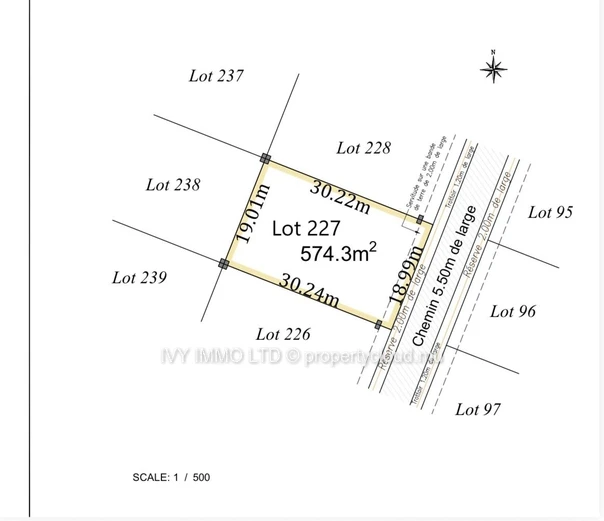 Land For Sale – Lotissement Pierrefond, Phase 1