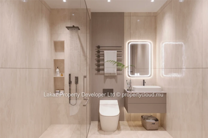 Modern Off-Plan Apartment with Roof-Deck Pool in Pereybere