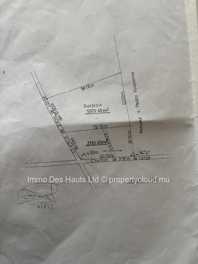 Residential Land for sale la Marie Vacoas 