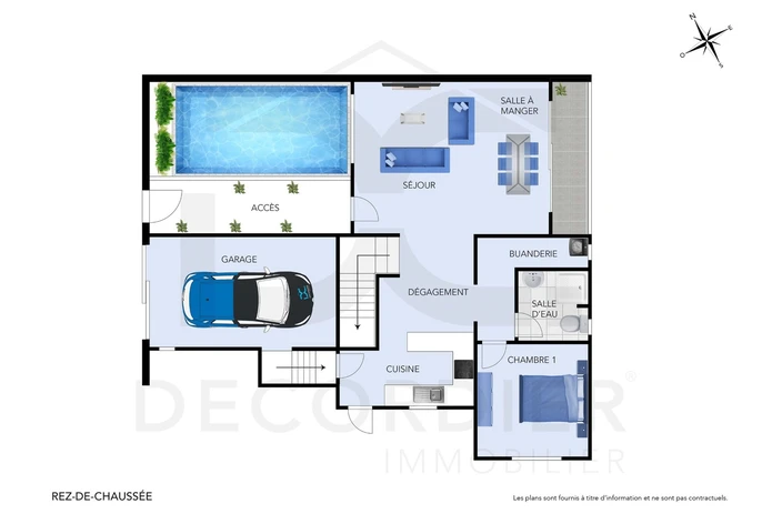 Maison mitoyenne à louer - Pereybère