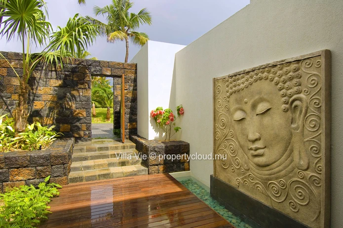 Pointe aux Canonniers : Villa de luxe 4 chambres avec vue sur la mer et accès