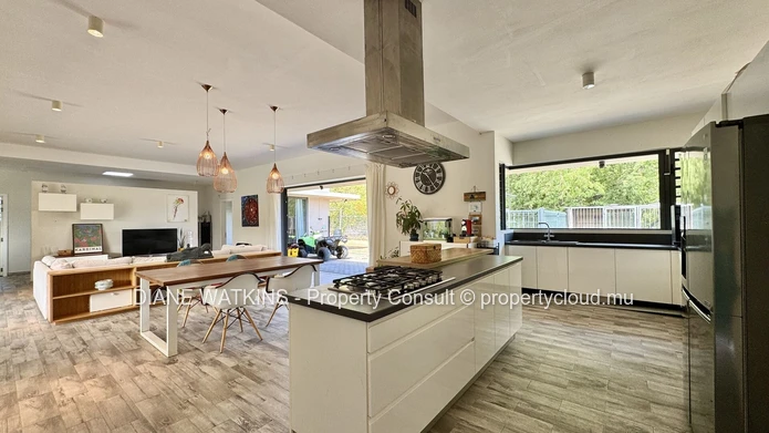 Contemporary 5-Bedroom Villa with Independent Cottage for Rent in Black River