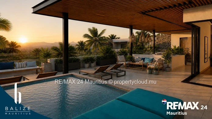 3 Bedroom Penthouse Secure Island Living: Your Coastal Retreat in Bain Boeuf, Mauritius: Private roo
