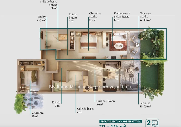 Appartement neuf proche de la plage de Péreybère