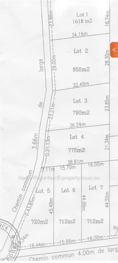 Residential Land for Sale – 22.5 Perches, Bali Road, Moulin Cassé, Pereybere