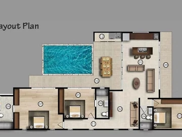 Villa de 3 Chambres