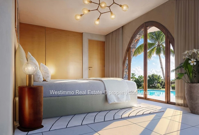 Bioclimatic villa with 3 bedrooms and a pool in Baie du Cap