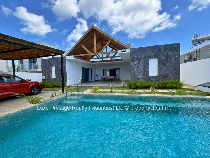 Brand-New Solar-Powered 3-Bedroom Ensuite House with Private Pool for Rent in Grand Baie | Rs 120,000 per Month