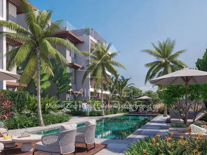 Appartement 2 chambres en rez-de-chaussée – Élégance tropicale à quelques pas de la plage