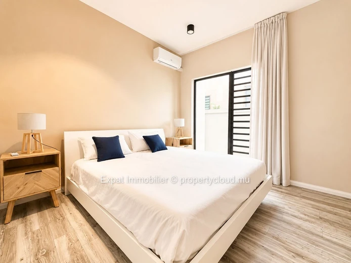 Appartement neuf 3 chambres avec piscine commune à louer à Palmyre, Flic-en-Flac