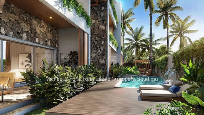 1st floor apartment with seaview in Pereybere