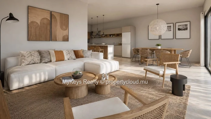 Appartement contemporain avec vue mer