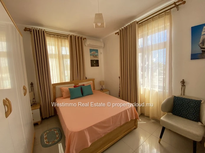Beautiful 3-bedroom furnished apartment for rent near the sea in Pereybere, Mauritius