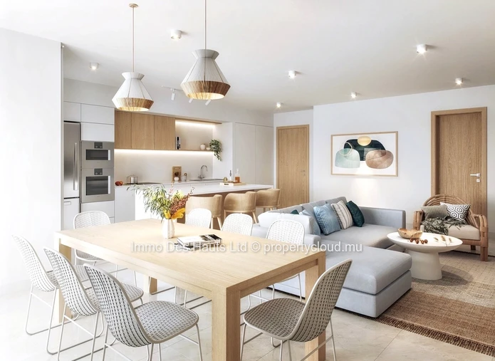 2 Bedroom Apartment  ground floor for sale Tamarin 