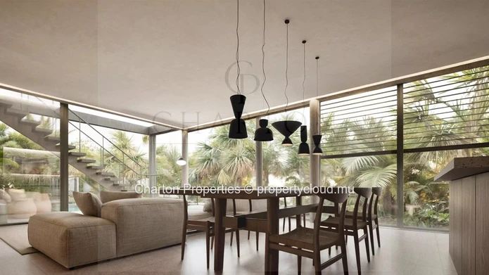 3-bedroom en suite apartment with unobstructed lagoon view in Roches Noires