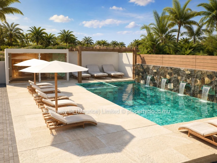 JINVESTY MAURITIUS : 3-bedroom ensuite penthouse with private pool in Mont Choisy | Palm Prestige