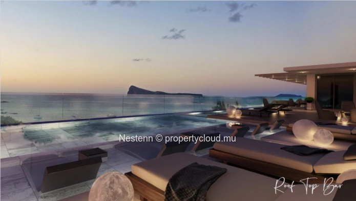 Modern 2 bedroom house with covered terrace and office