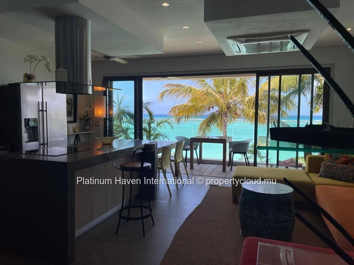 Beachfront Penthouse In Péreybère ? With Private Beach Access An Exceptional Beachfront Penthouse In Péreybère ? With...