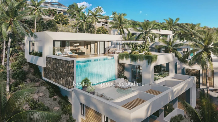Luxury and serenity embodied by this 314 m² triplex villa with a view