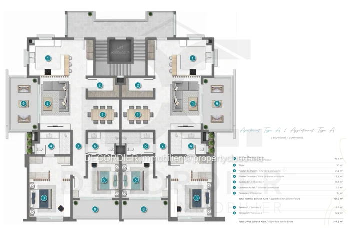 Appartement magnifique et moderne à Pereybere