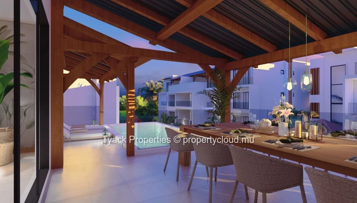 Penthouse de Luxe de 3 Chambres à Vendre à Pereybere avec Piscine Privée