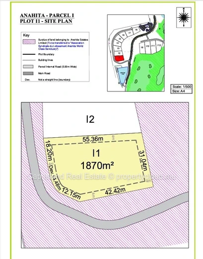 Exceptional opportunity to acquire land in Anahita plot I1
