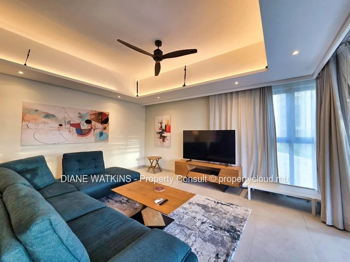 Furnished 2-Bedroom Apartment with Swimming Pool for Rent in Mont Choisy