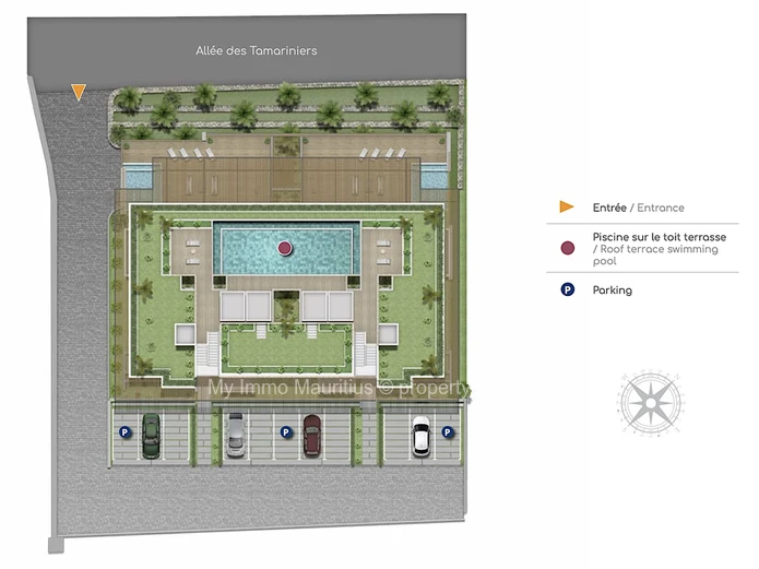 New 3 bedrooms apartment Tamarin