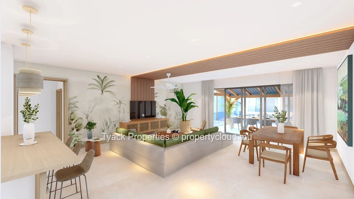 Penthouse de Luxe de 3 Chambres à Vendre à Pereybere avec Piscine Privée