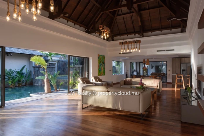 Luxury Balinese Villa with Sea Views, Beach Access and 5-Star Resort Benefits for Sale in Bel Ombre, Mauritius