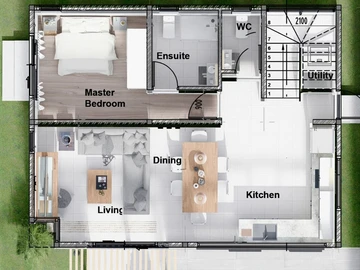 Townhouse, Duplex de 3 Chambres