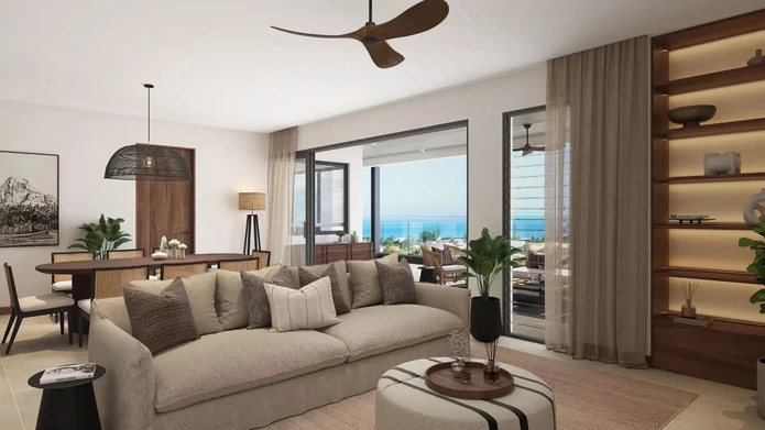 Appartement spacieux, moderne avec une vue Morne et jardin privé