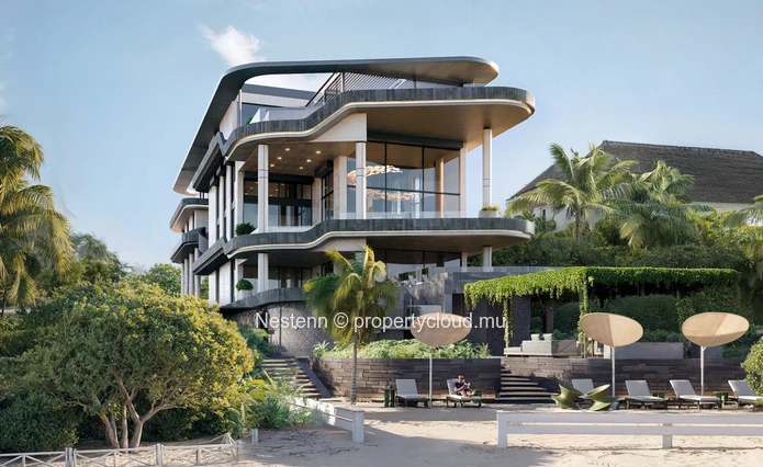 Appartement de luxe au 1er étage, en bord de mer