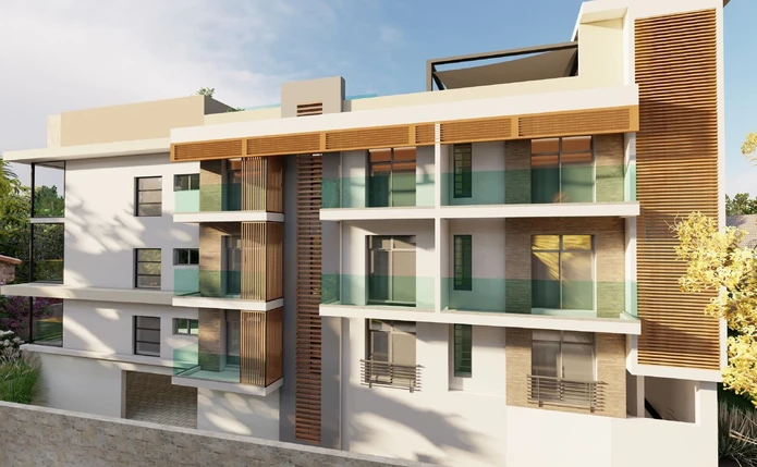 SeaView 3-Bedroom Apartment for Sale in Pereybere with rooftop shared Pool