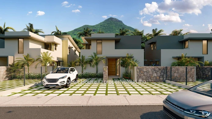 Contemporary villa in the heart of the Smart City of Tamarin. Close to school and all shops. 4 bedrooms.